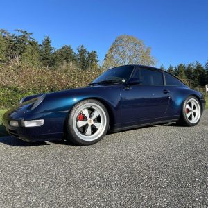 Fuchs Wheels 18x8 inch, 18x10 inch Silver for Porsche 964 Carrera blue